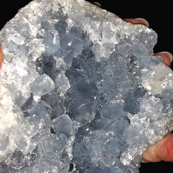 Big & Sparkling Blue Celestite Cluster - Picture 11 of 14